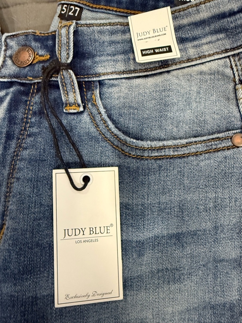 Judy Blue Trouser Flare Jeans size 5/27 - Picture 5 of 5